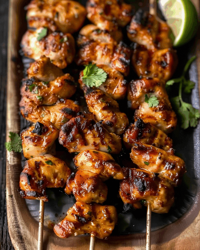 Grilled Thai Coconut Chicken Skewers