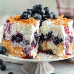 Blueberry Angel Food Cake