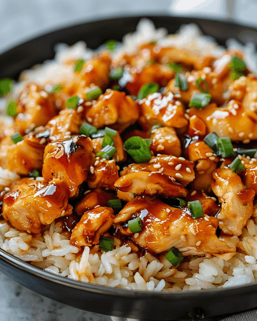 Honey BBQ Chicken Rice