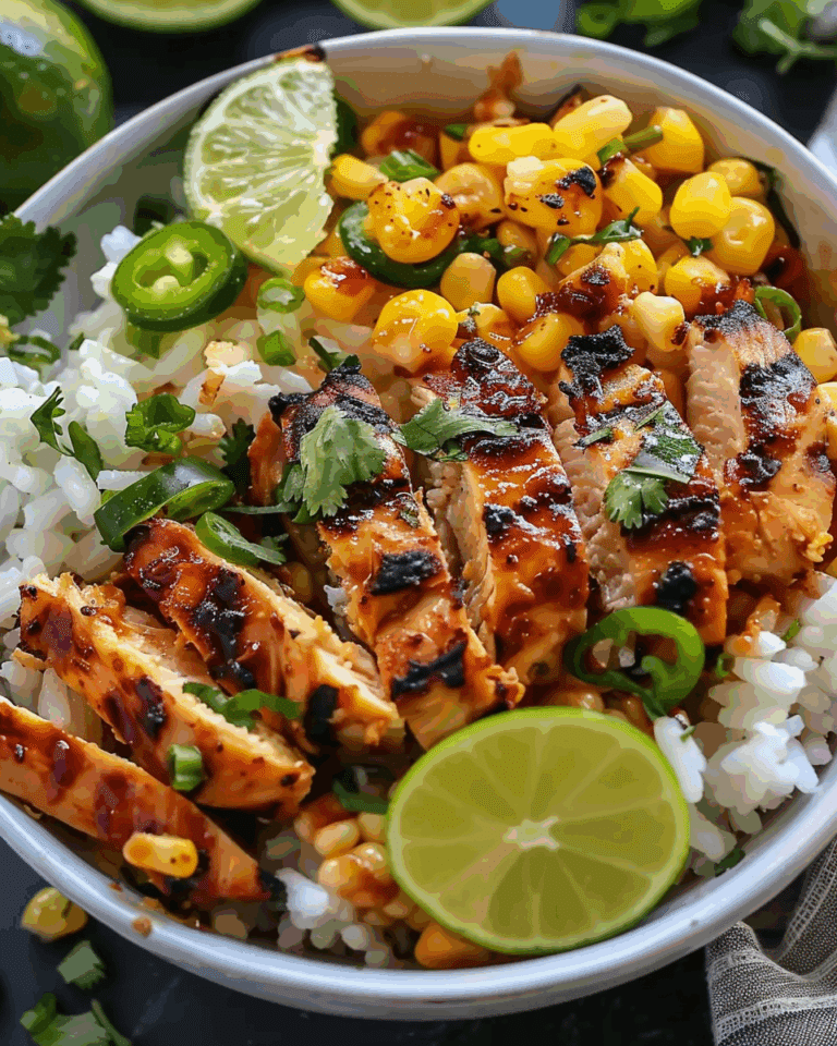 Street Corn Chicken Rice Bowl