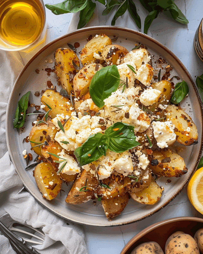Baked Feta Potatoes