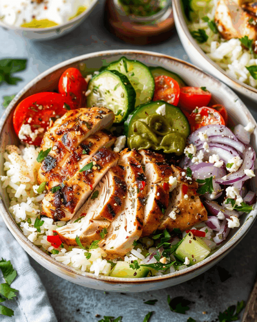 Greek Chicken Bowls
