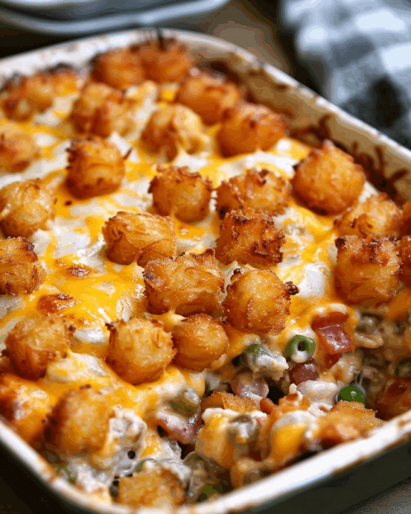The BEST Tater Tot Casserole