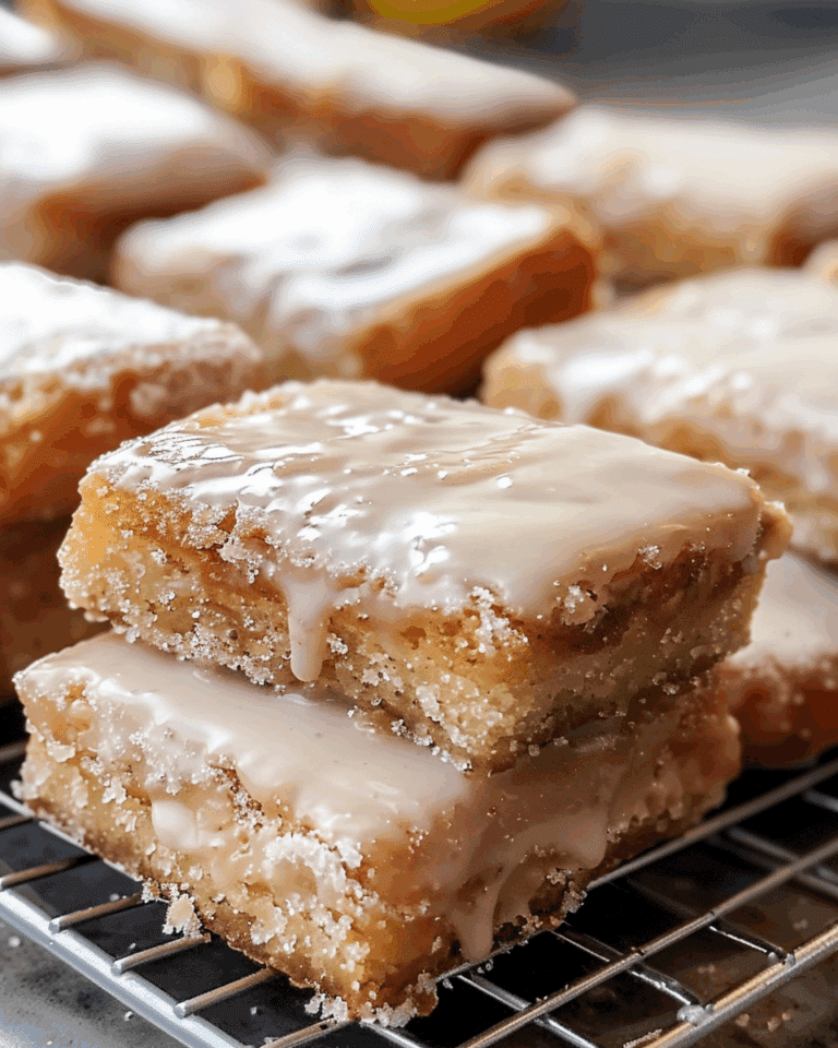 Homemade Maple Donut Bars