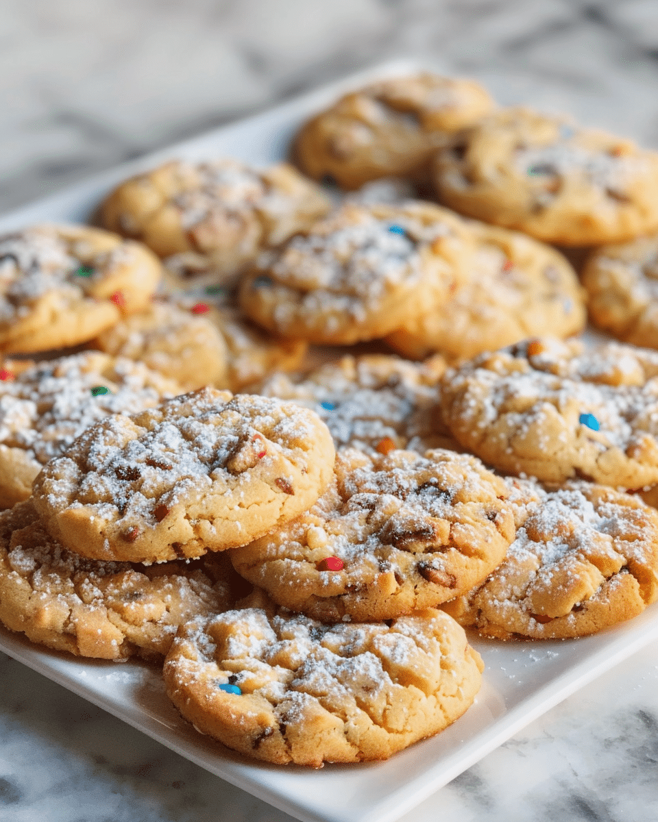 Lazy Cake Cookies