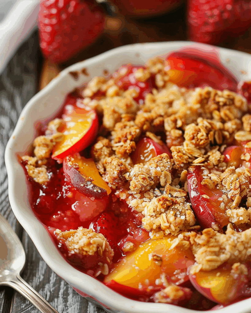 Strawberry Peach Crisp