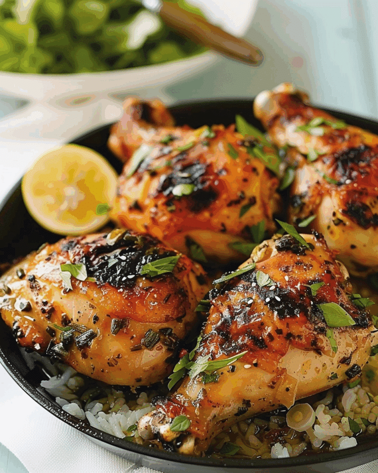 Baked Chicken with Lemongrass Marinade