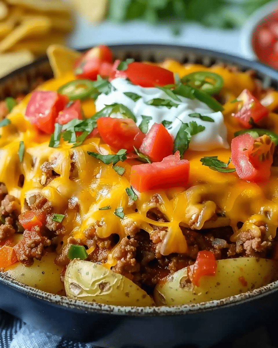 Cheesy Taco Potatoes