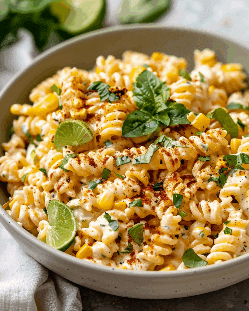 Creamy Street Corn Pasta Salad