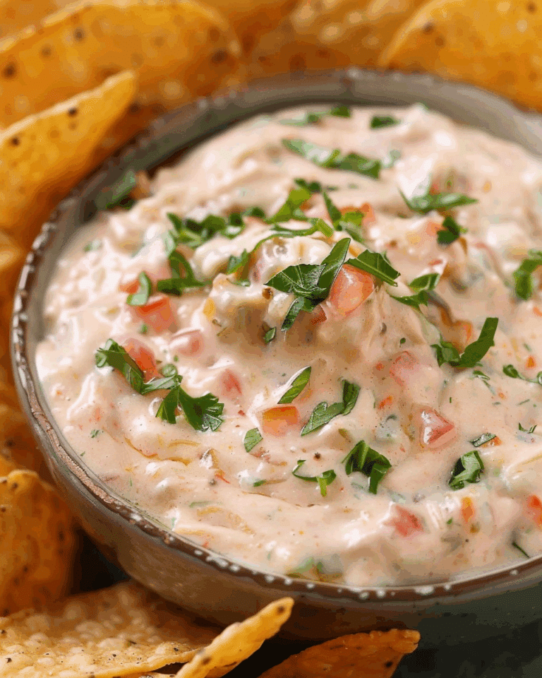 High‑Protein Pool Dip with Ranch & Rotel (Boat Dip)