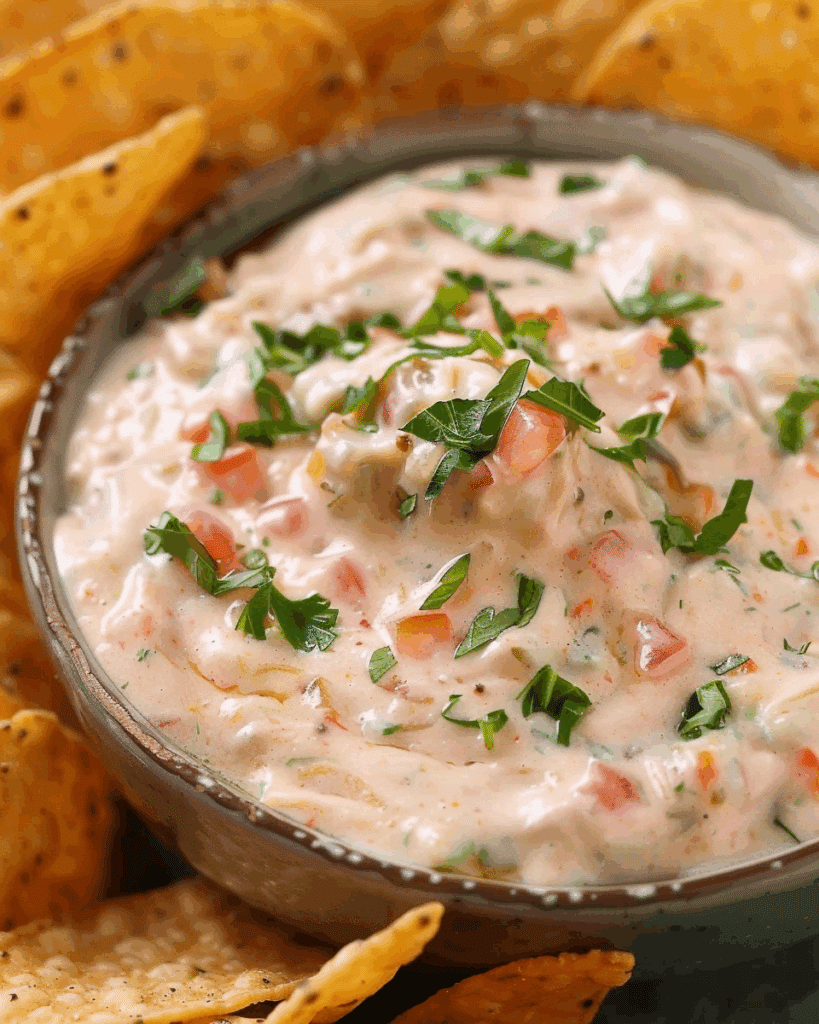 High‑Protein Pool Dip with Ranch & Rotel (Boat Dip)