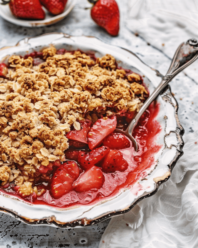 Strawberry Rhubarb Crumble