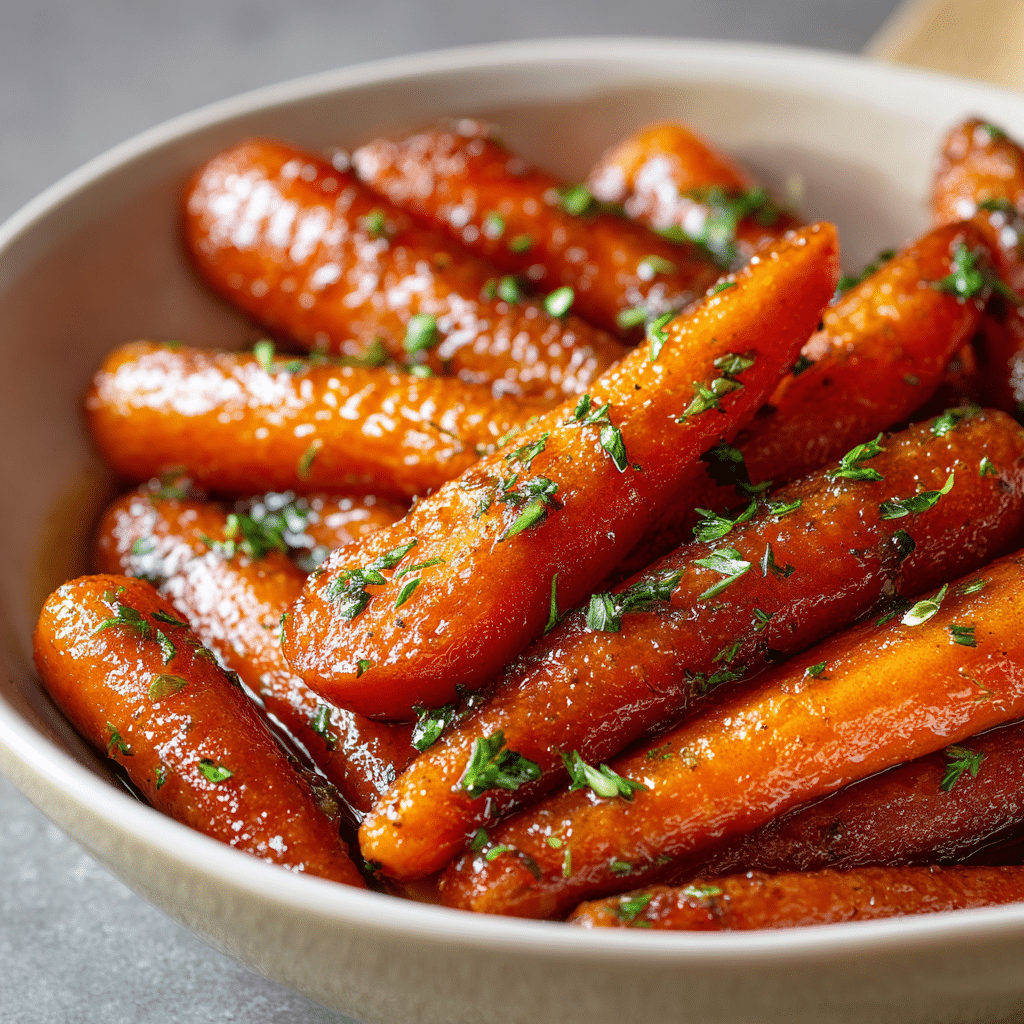 Honey Garlic Butter Roasted Carrots