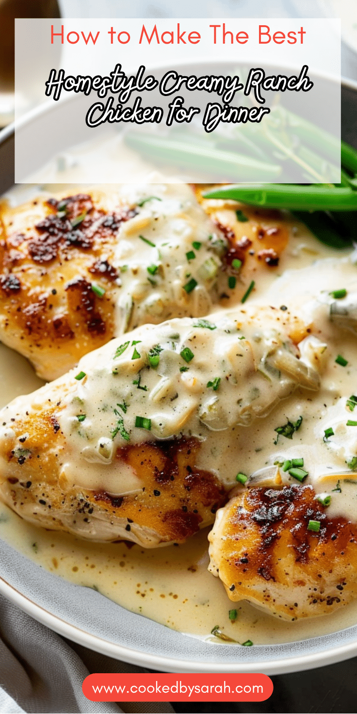 Creamy Ranch Chicken | Cooked by Sarah