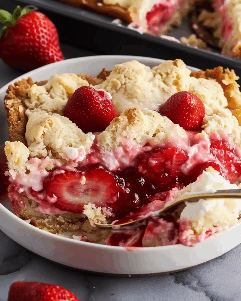 Strawberry Cheesecake Dump Cake
