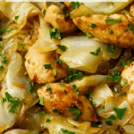 Sautéed Garlic Cabbage with Tender Chicken Recipe