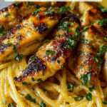 Creamy Chicken Linguine (Print Version) Recipe
