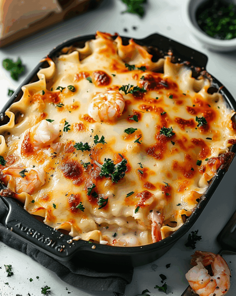Seafood Lasagna with Lobster and Shrimp