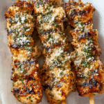 Ranch Garlic Parmesan Chicken Skewers Recipe