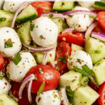 Fresh Cucumber Caprese Salad Recipe