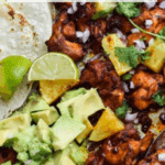 One Pan Chicken & Pineapple Tacos Recipe