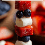 Red, White and Blue Fruit Kabobs Recipe