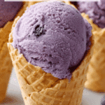 Easy Homemade No Churn Blueberry Ice Cream Recipe