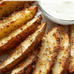 Baked Garlic Parmesan Potato Wedges Recipe