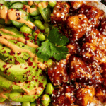 Honey Sriracha Salmon Bowls Recipe