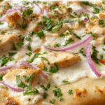 Roasted Garlic White Chicken Pizza Recipe