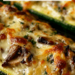 Spinach, Mushroom, and Ricotta Stuffed Zucchini Recipe