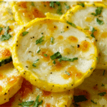 Cheesy Baked Yellow Squash Rounds Recipe