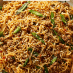Ground Chicken Sweet Chili Noodles Recipe