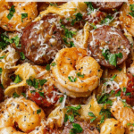 Cajun Shrimp and Sausage Alfredo Pasta Recipe
