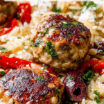 Greek Meatballs and Orzo Skillet Recipe