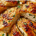 Bowtie Pasta with Creamy Lemon Garlic Chicken & Parmesan Recipe