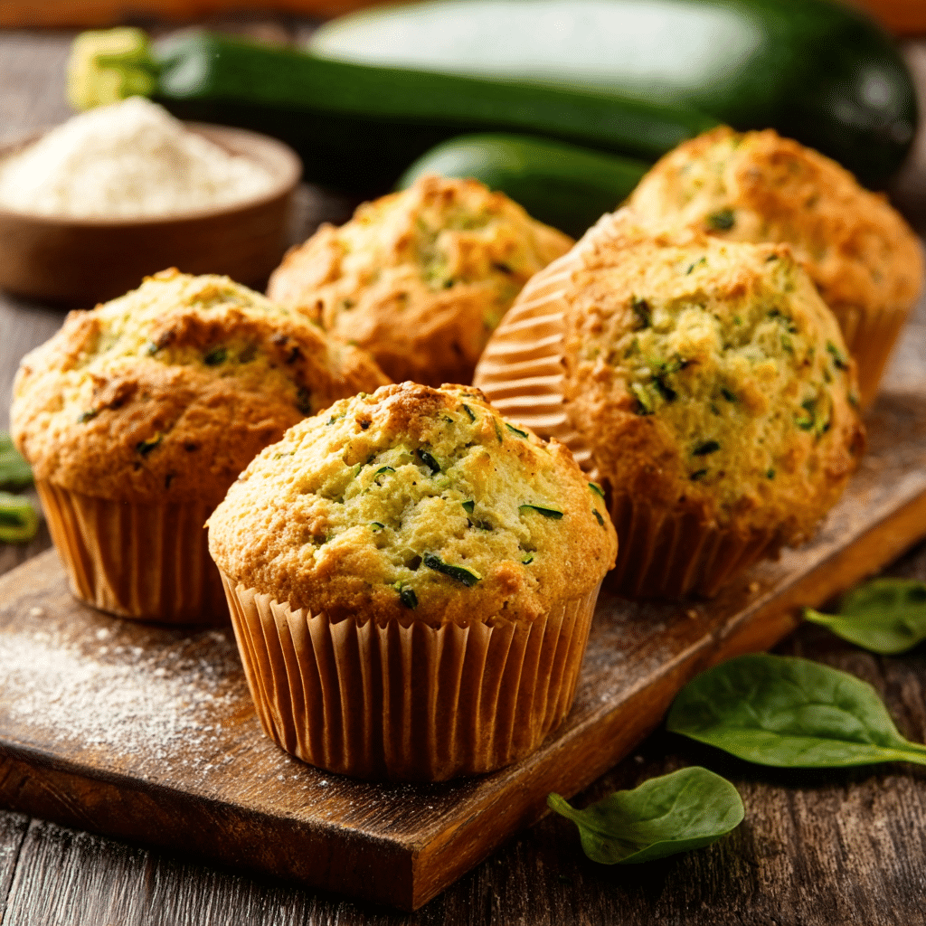Zucchini, Potato, Carrot & Cheese Muffins Recipe - Recipe Image