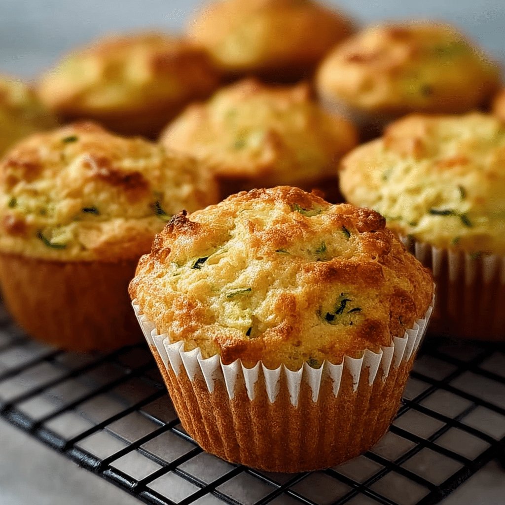 Zucchini, Potato, Carrot & Cheese Muffins Recipe - Recipe Image