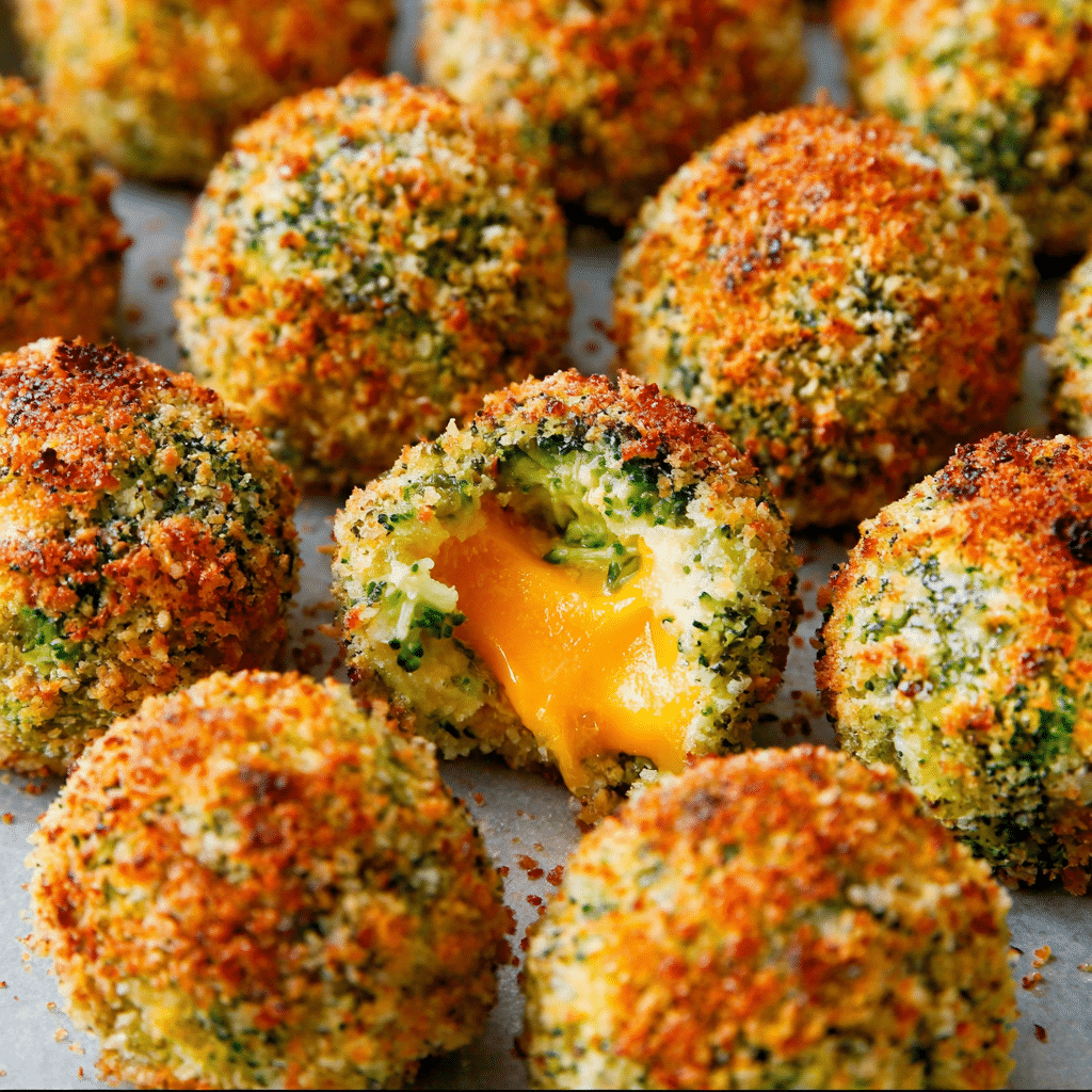 Easy Baked Broccoli Cheese Balls Recipe - Recipe Image