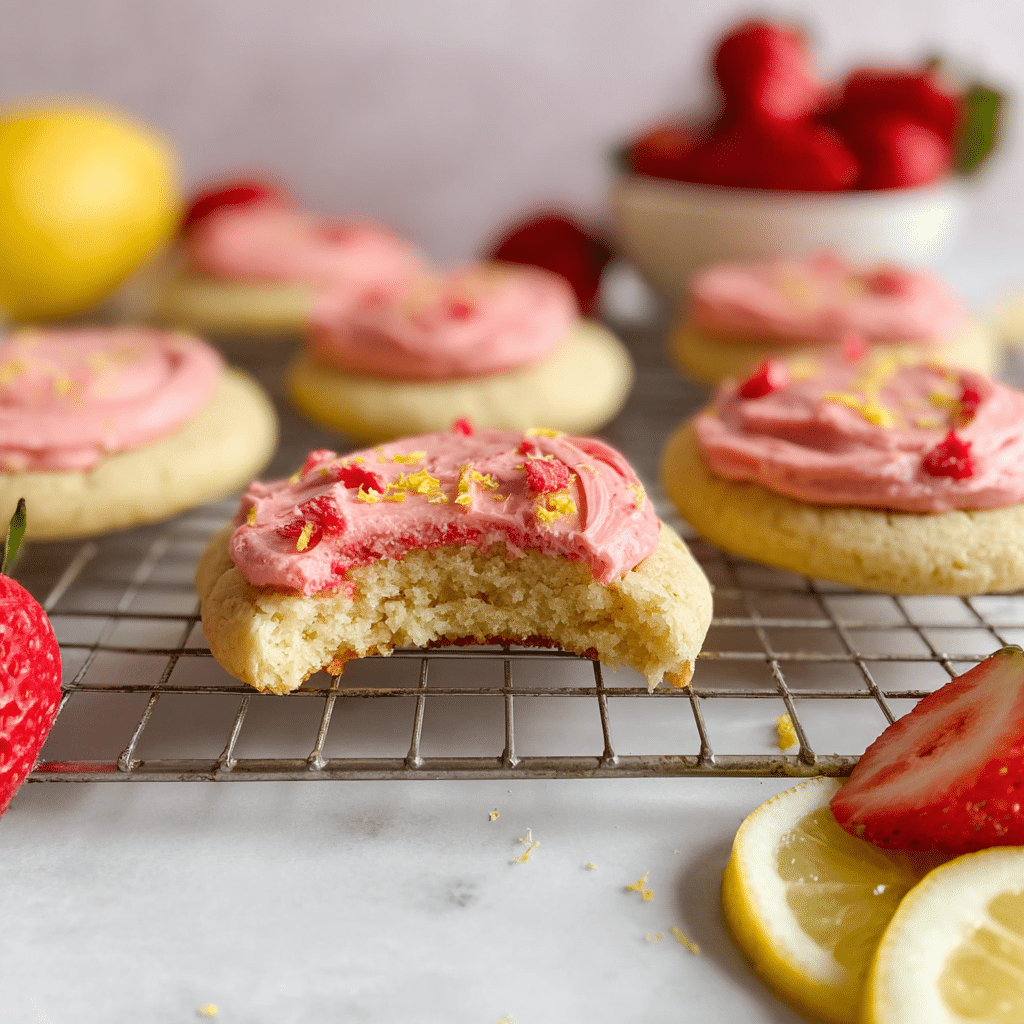 Strawberry Lemonade Cookies Recipe - Recipe Image