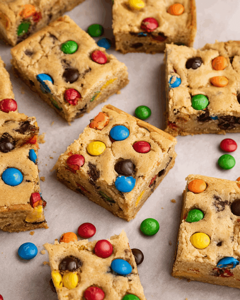 M&M Cookie Bars Recipe