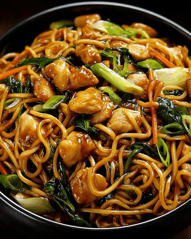 GARLIC CHICKEN LO MEIN Recipe