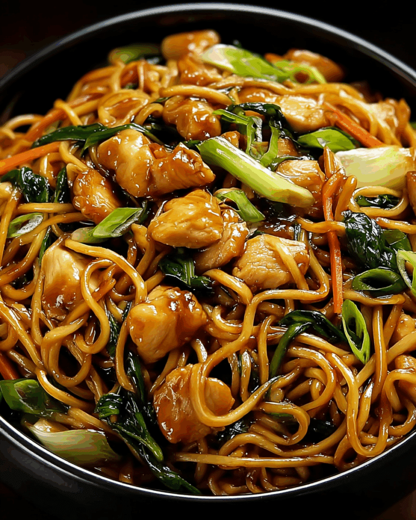 GARLIC CHICKEN LO MEIN Recipe