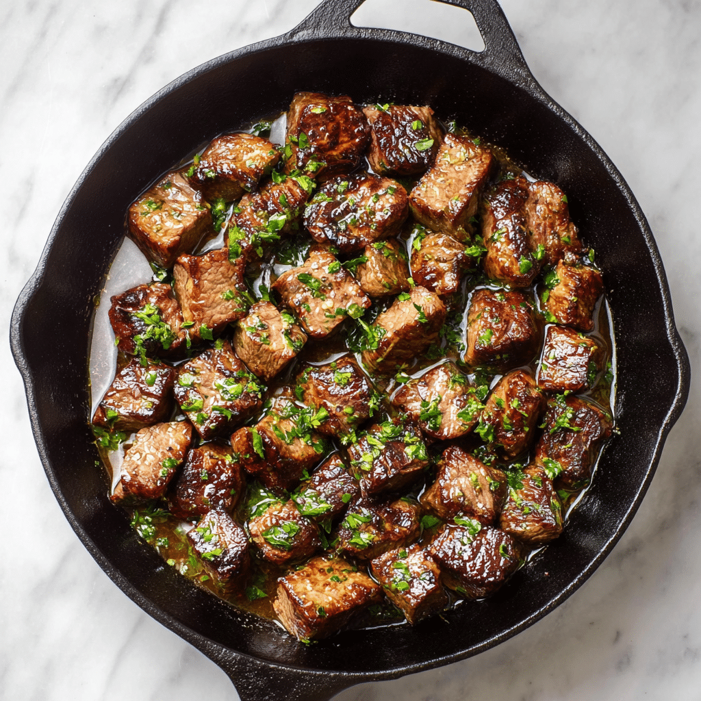 Garlic Butter Steak Bites Recipe - Recipe Image