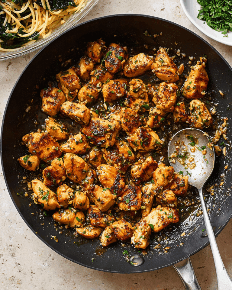 Easy Garlic Butter Chicken Bites Recipe