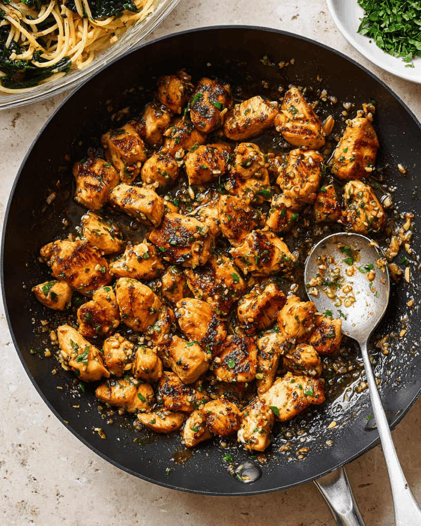 Easy Garlic Butter Chicken Bites Recipe