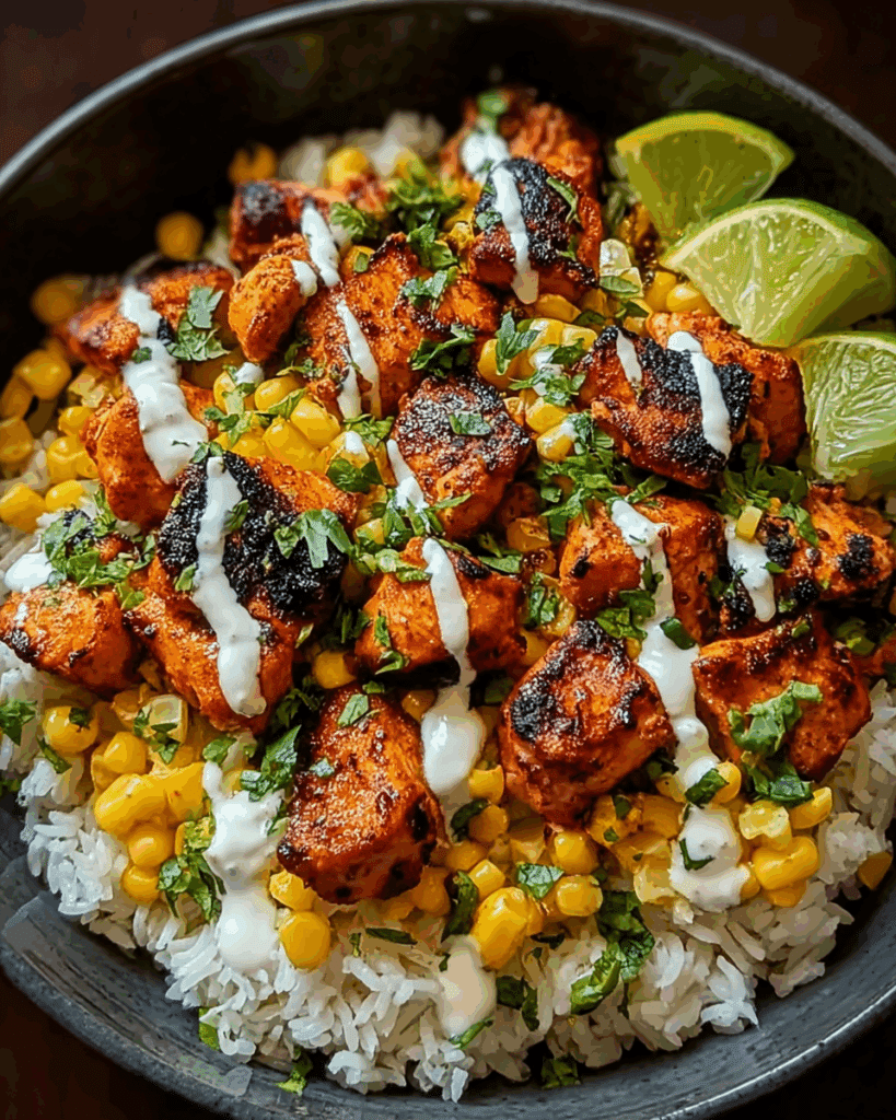The Best Street Corn Chicken Rice Bowl Recipe