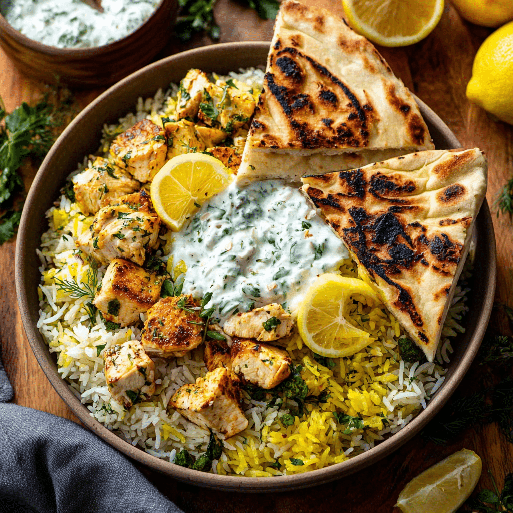 Easy Chicken Tzatziki Rice Bake Recipe - Recipe Image