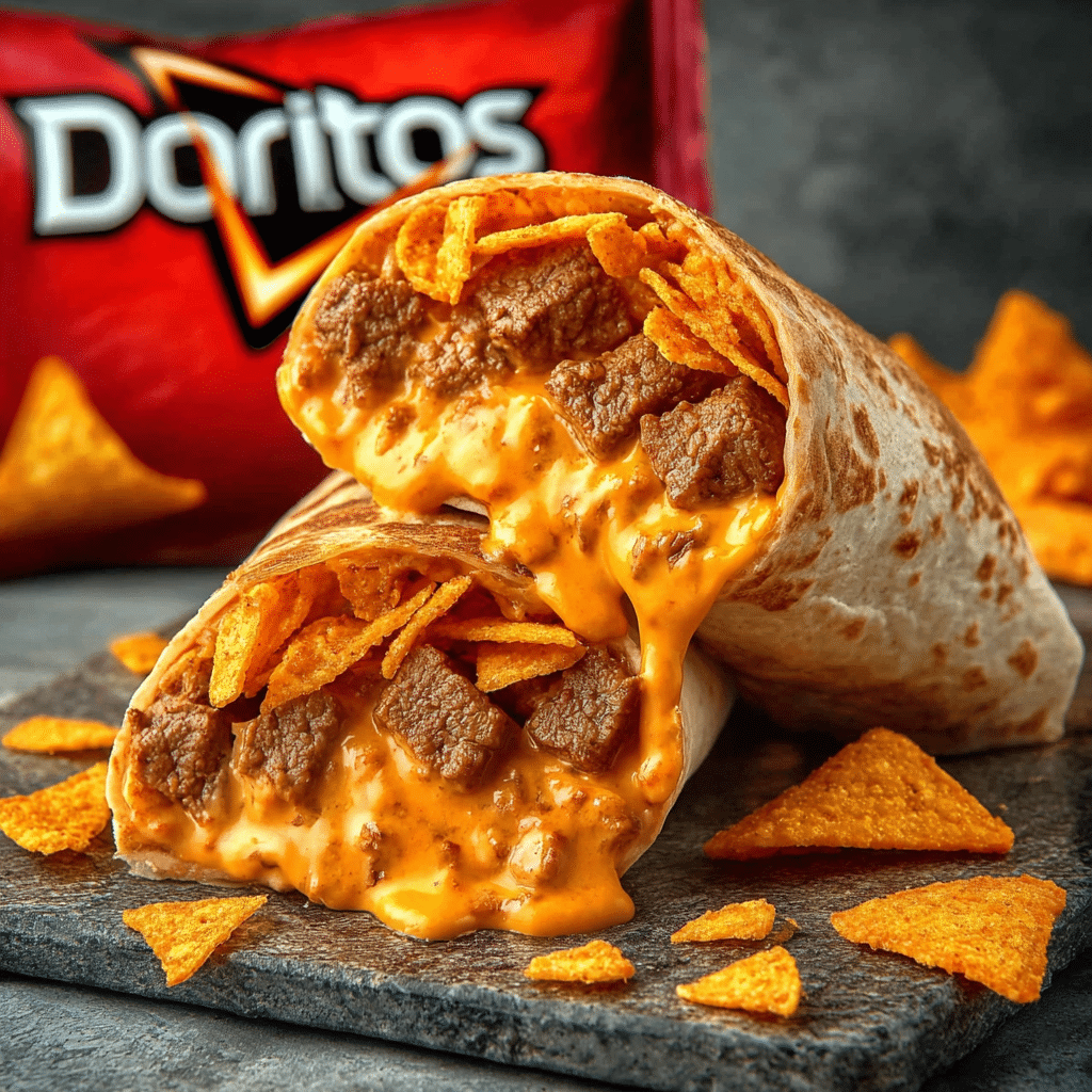 Doritos Cheesy Garlic Chicken Wraps Recipe - Recipe Image
