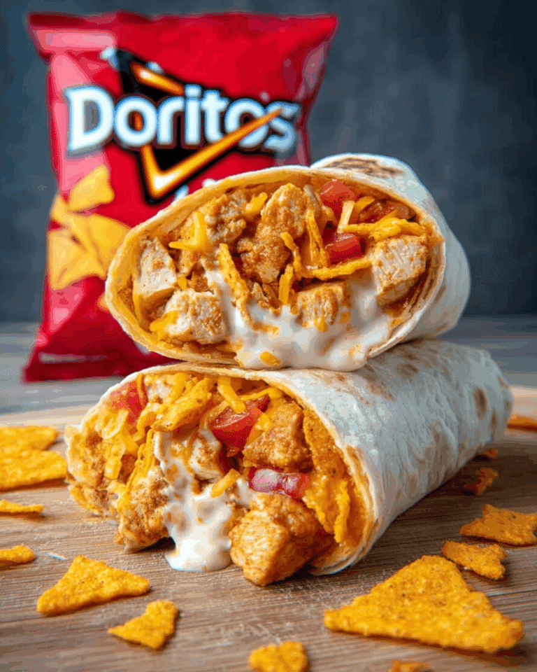 Doritos Cheesy Garlic Chicken Wraps Recipe